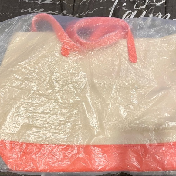 Myra Bag Handbags - Myra Bag Cream and Pink Tote